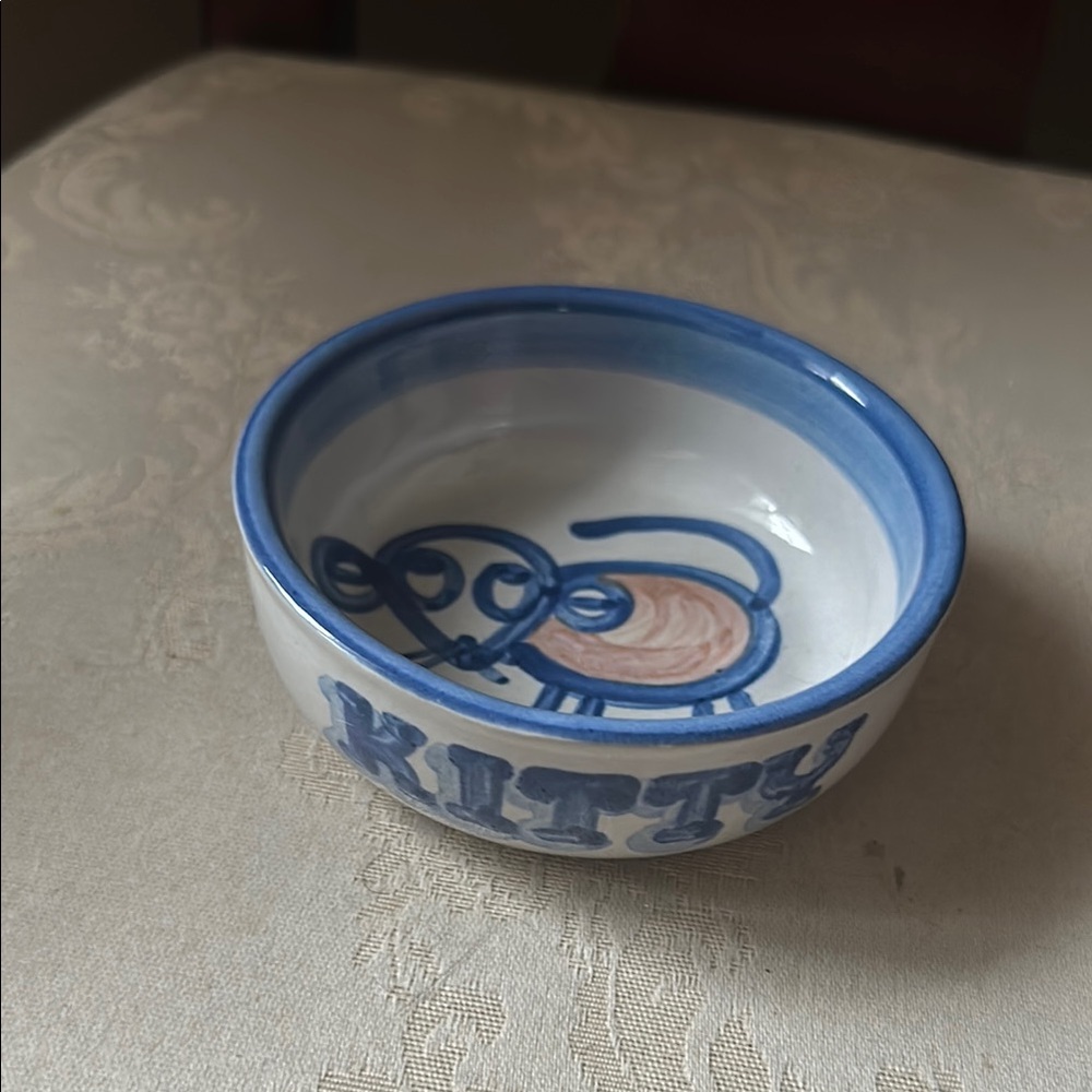 M. A. Hadley vintage cat, kitty bowl water dish, food dish, RARE!